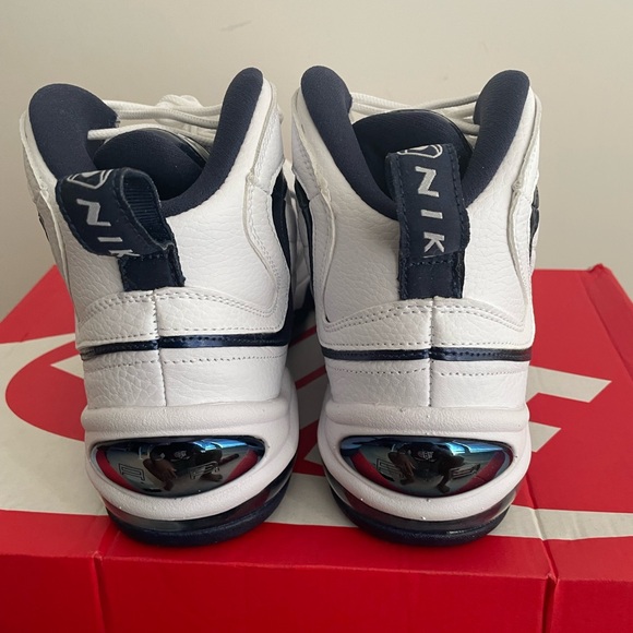 Nike Air Total Max Uptempo White and Blue Sneakers with Supportive Design - Picture 7 of 11